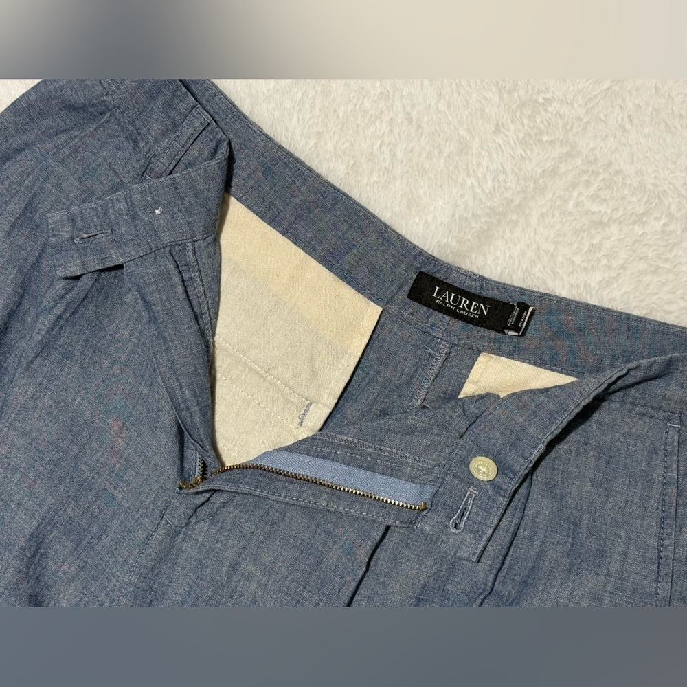 Lauren Ralph Lauren, Chambray Trousers - Picture 6 of 14